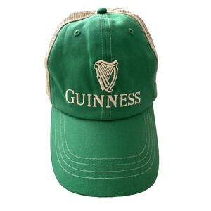 Guinness Draught Stout Beer Trucker Mesh Hat Cap OSFM Snapback Green Streetware